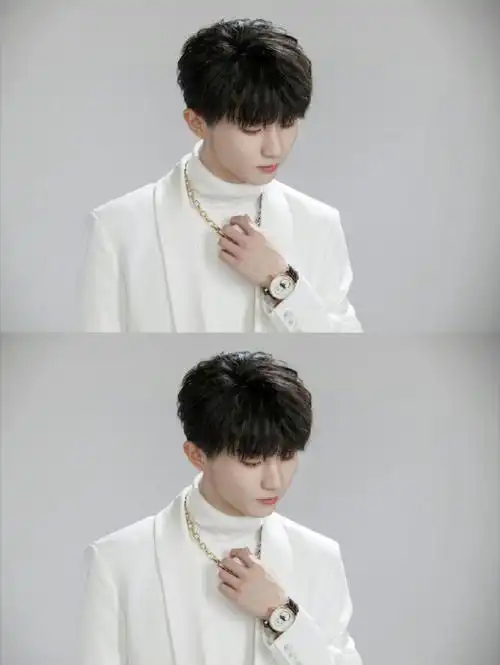 马嘉祺白西装造型图