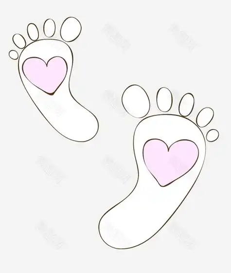 脚丫可爱简笔画 简笔画图片大全-普车都