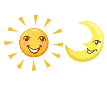 白天月亮图片-白天月亮素材-白天月亮插画-摄图新视界