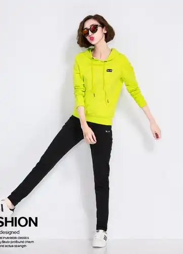 2017春装新款运动服宽松休闲装夏卫衣两件套女装