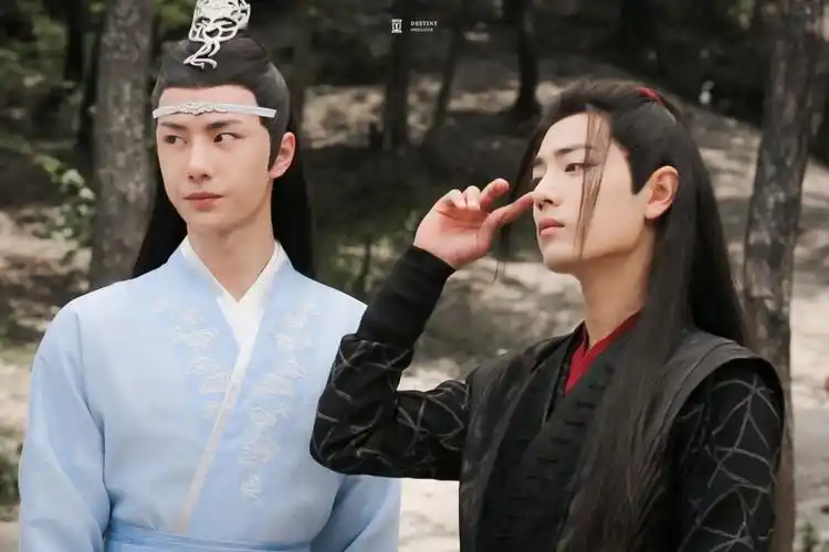 博君一肖肖战王一博陈情令拍摄