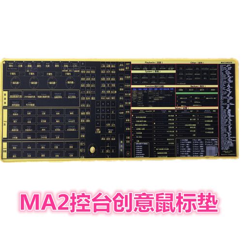 ma2灯光控台创意鼠标垫老虎控台鼠标垫ma2中英文翻译手册说明书