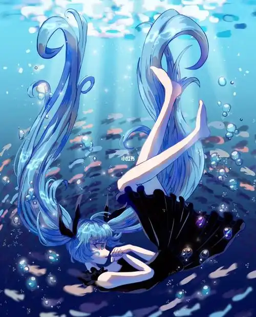深海少女丨插画