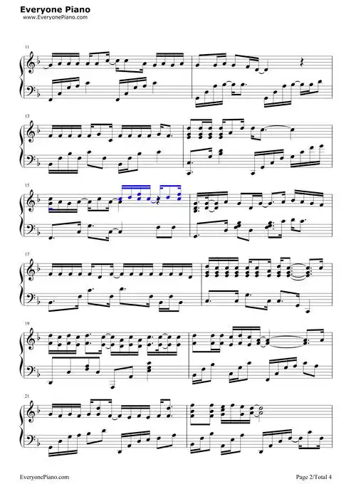 漂洋过海来看你-漂洋过海来看你主题曲五线谱预览2