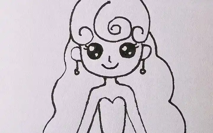 【爱上简笔画】卷发公主和长发公主你喜欢哪个呢?