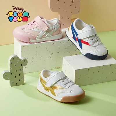 迪士尼童鞋 卡通宝宝运动鞋 女童软底单鞋 男童学步鞋 儿童防滑鞋
