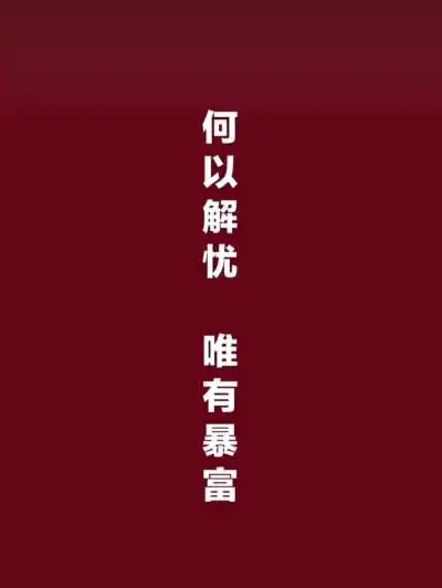 何以解忧 唯有暴富