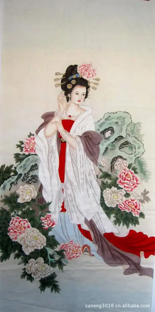 云水谣画坊镇店之宝纯手绘四大美女工笔人物画w27