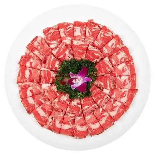 蒙都精选羊肉片牛肉片拼盘600g