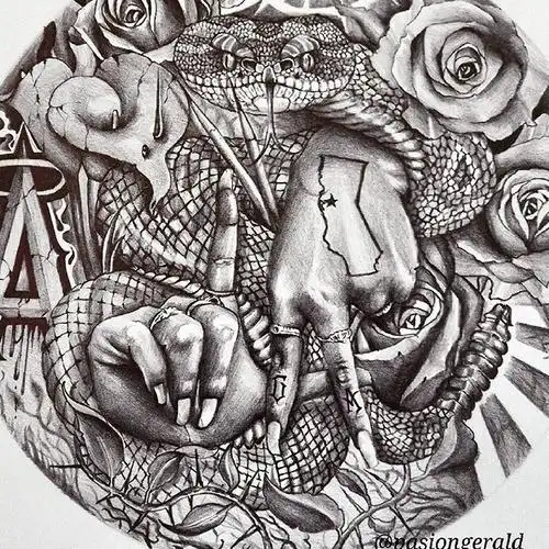 奇卡诺不容忽视的匪帮题材纹身chicanotattoo