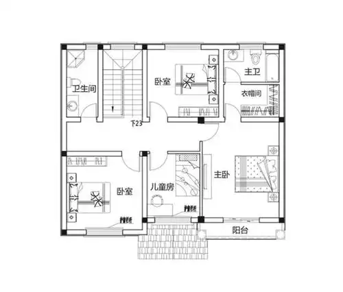 农村二层洋房户型推荐