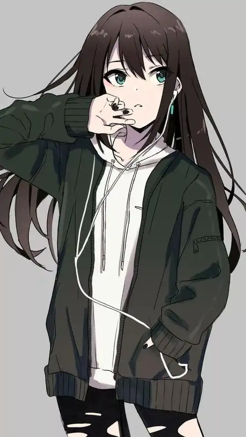 唯美而又帅气的二次元少女壁纸