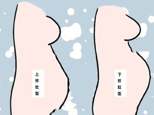 "上怀女下怀男?"同样是怀孕区别原来这么大,孕妈肚型有讲究
