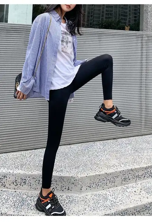 春秋户外免脱鲨鱼皮打底裤开裆双拉链裤心机性感诱惑女裤方便外穿约会