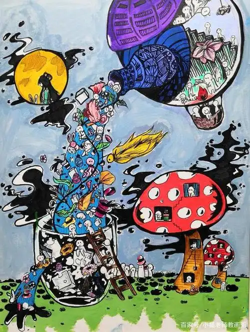 世界儿童绘画比赛作品精选(之一)