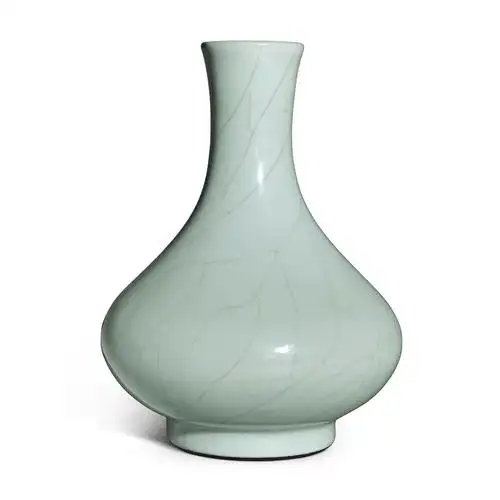 清乾隆 仿官釉荸荠瓶 - 精品瓷器 - 香港纪伯伦国际拍卖集团