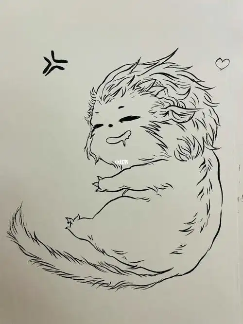 临摹山海经狌狌xīngxīng