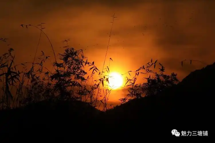 初冬的乡村黄昏