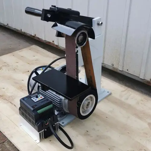 进口技术砂带机打磨机 立式砂带机打磨机磨刀机 金恒大砂带拉丝机