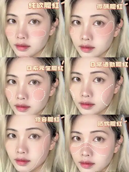 腮红的画法(腮红的画法有几种)_大全-幸福起航