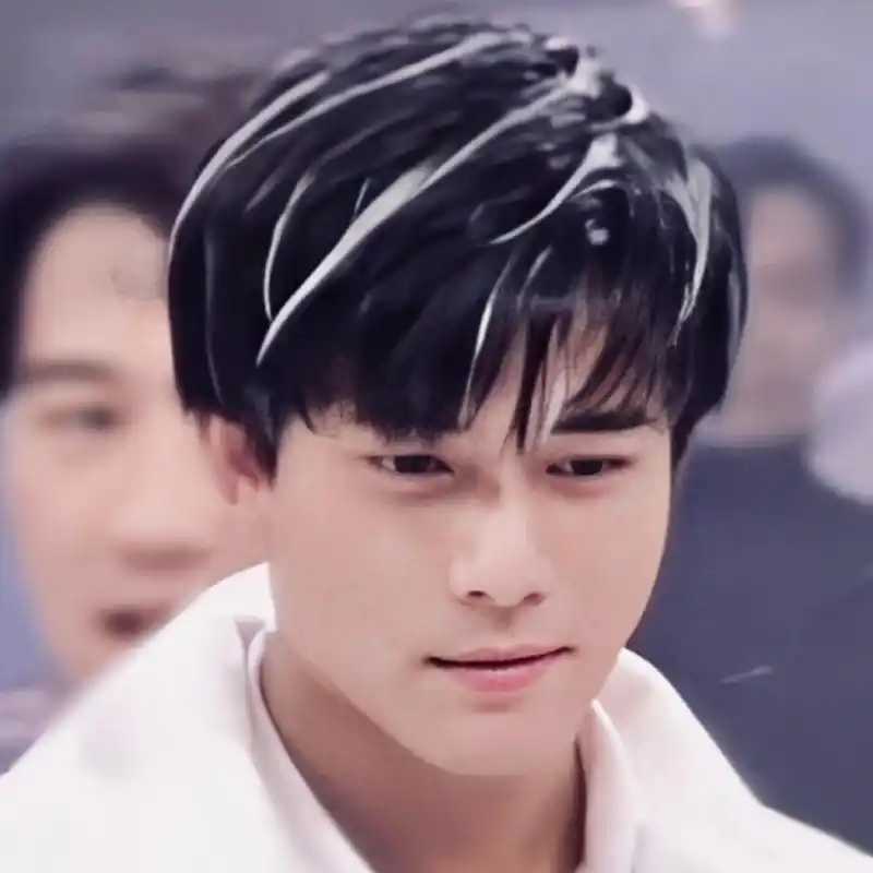 挑染发型,还是银色的头发,够时髦了吧随便放几张郭天王当年的发型,是