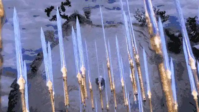 (魔族七君之一燕池悟使出魇魔阵法)建模之后,特效团队在处理神魔大战