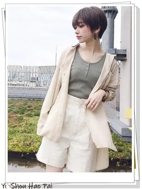 亚麻衬衫的早秋搭配15例,也许有你喜欢的look