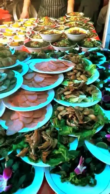 农村婚宴上准备的凉菜,看看丰盛吗