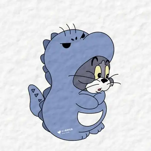 汤姆猫简笔画教程步骤