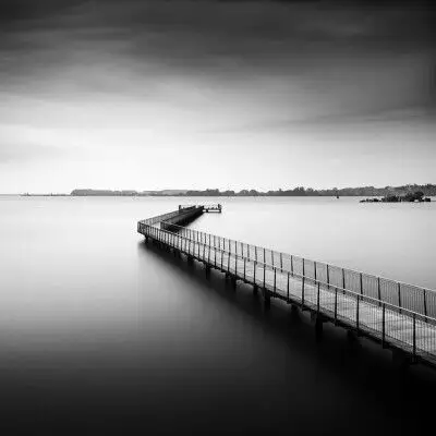 thomas leong极简风格长曝光黑白摄影