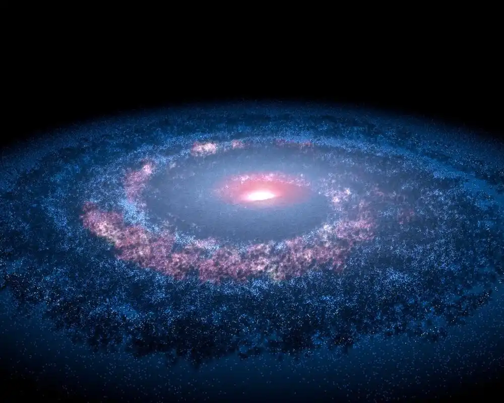 银河系,美丽的蓝色宇宙空间 壁纸 - 1280x1024