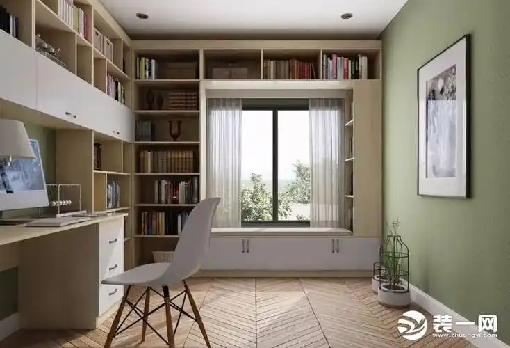 10平米书房这样设计 还能秒变多功能书房兼卧室一体