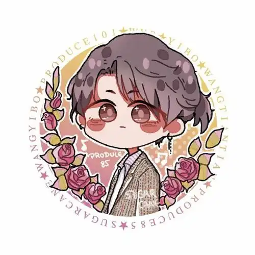 手机壁纸,超可爱的王一博q版头像