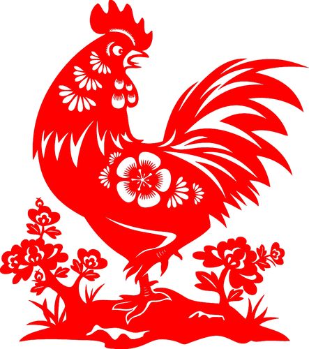 窗花剪纸公鸡报晓金鸡独立宣纸动物十二生肖春节成品喜字