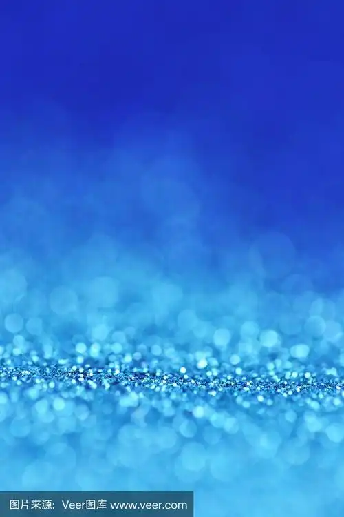 潘顿2020经典蓝色.亮蓝色渐变纹理与散景.