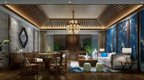 嘉定农庄会所 新中式装修效果图