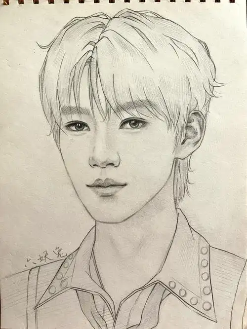 给粉丝画的张真源教程