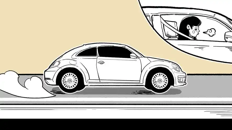 汽车科普漫画剐蹭后如何拍照