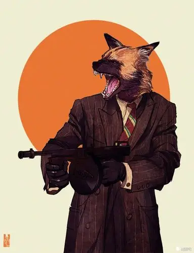 动物拟人化系列插画——来自插画师 kim nguyen