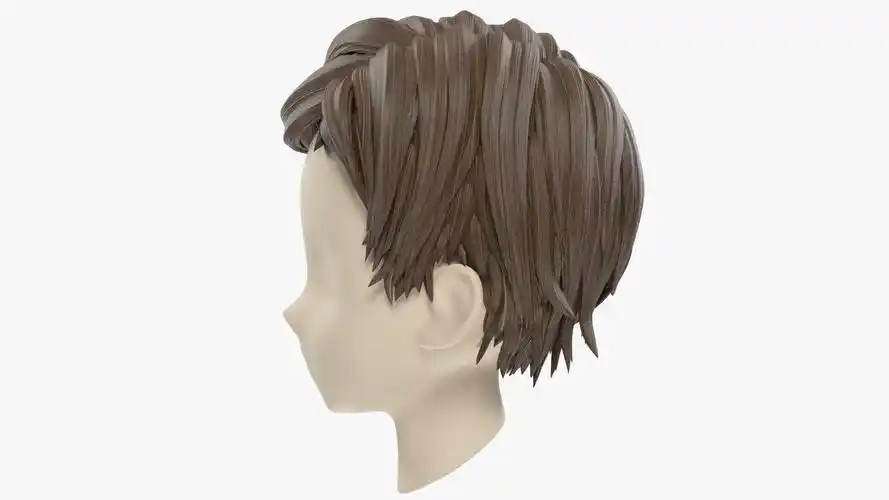 程式化的头发v13d模型