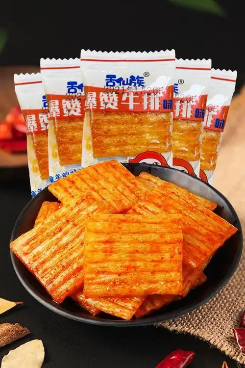 舌仙族牛排味辣条60包整箱