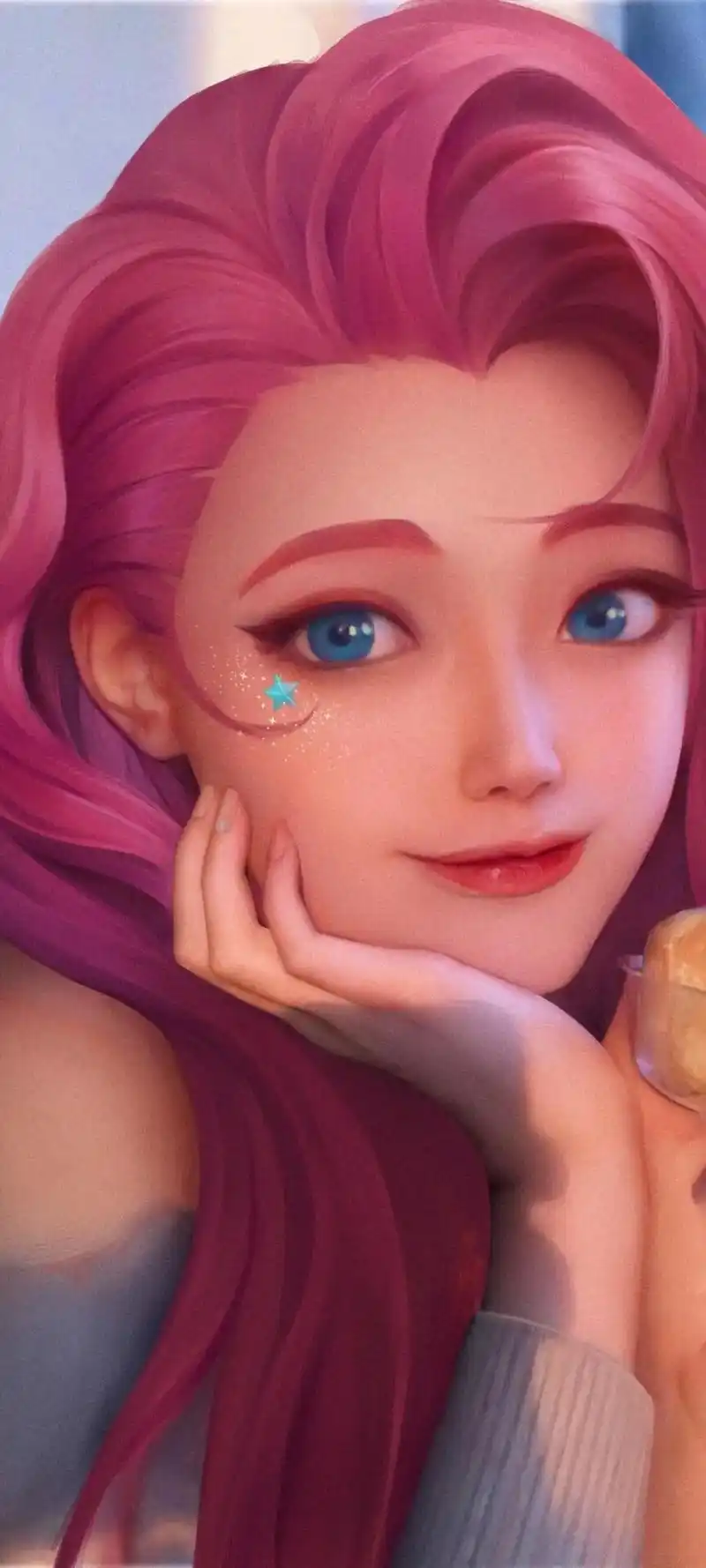 分享一波壁纸#lol#萨勒芬妮壁纸 #kda女团#拉克丝 - 抖音