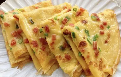 香葱火腿鸡蛋饼