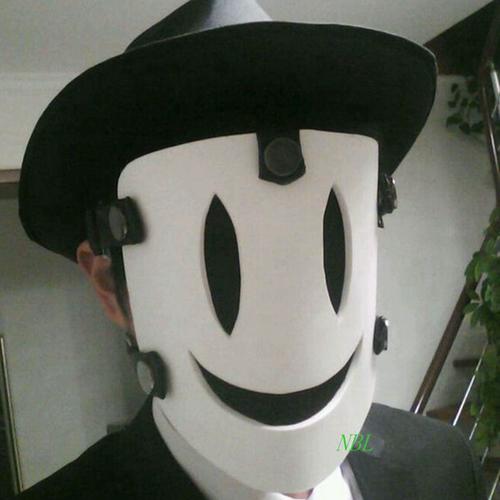 日本动漫天空侵犯恐怖白色树脂面具 化妆舞会狂欢节角色扮演道具