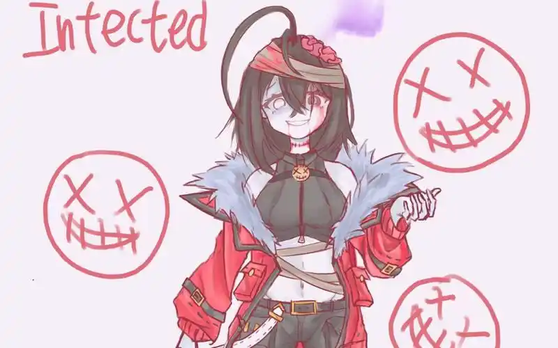 【alphatale】 infected sans 感染者娘化 自制画风 "我怎么会让你们