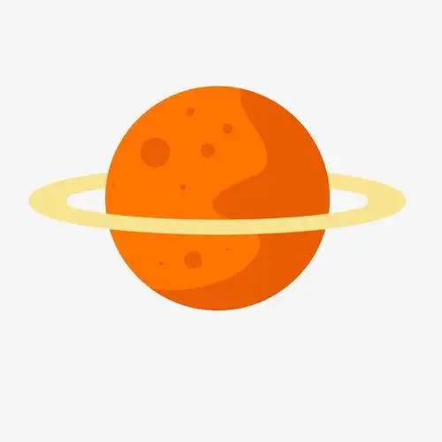 创意橙色的星球设计