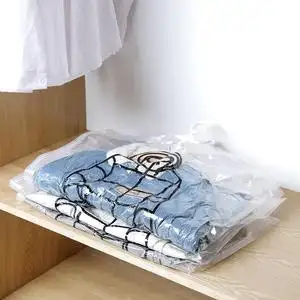 2250挂式透明羽绒服压缩袋抽空气真空袋小号装衣服衣物的收纳袋