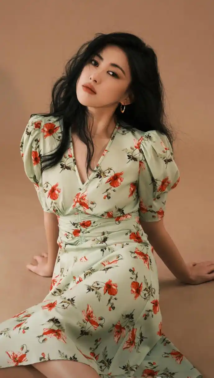 朱珠是一位出色的演员,她的连衣裙风格多变,既清新自然,又充满性感.