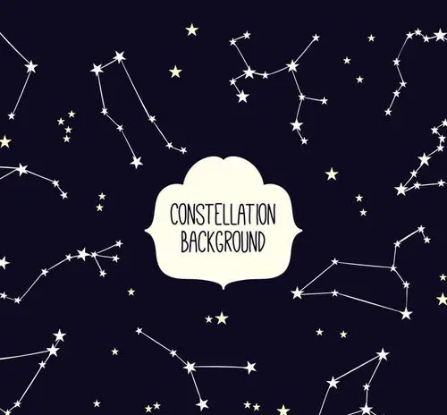 简单线条星座素材