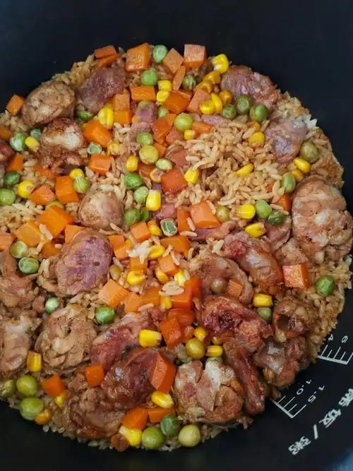 嘉笛麻麻做的懒人必备电饭煲腊肠焖饭
